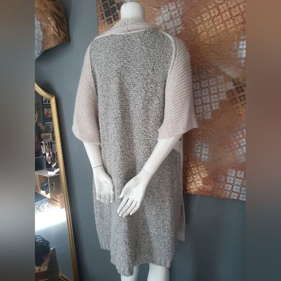 Elan Cream Open-Front Sweater Cardigan - Picture 3 of 15